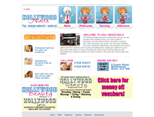 Tablet Screenshot of myhollywoodnails.com